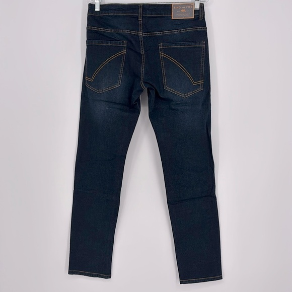 Ring of Fire Slim Fit Dark Wash Jeans Men’s 30” x 30” in Blue New with tags! - Picture 10 of 12